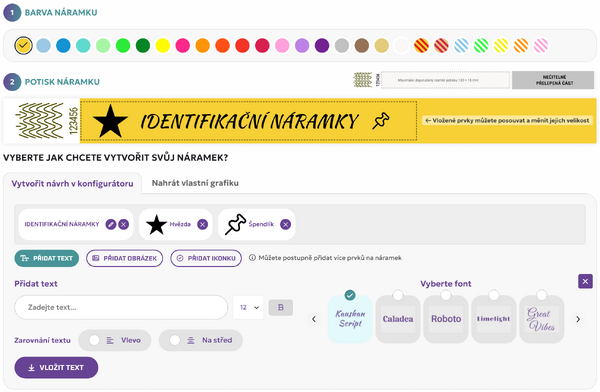 Od jednoduchého textu k vlastní grafice. Jak jsme vylepšili konfigurátor pro identifikacninaramky.cz