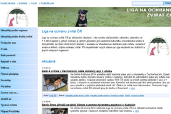 Tvorba webu pro Ligu na ochranu zvířat