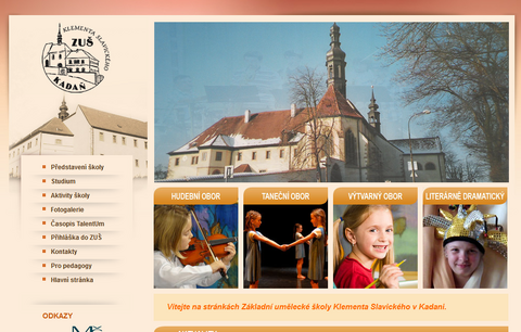 Tvorba webu pro Základní uměleckou školu