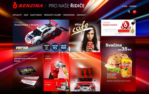 Benzinu už starý web netankuje