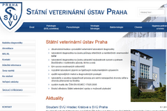 Státní veterinární ústav Praha se může pochlubit novým webem