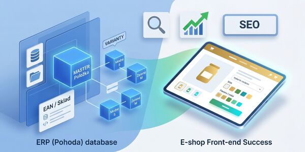 Varianty produktů v Pohodě: master položky a SEO optimalizace e-shopu