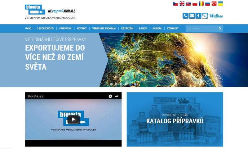 Biovetě jsme naočkovali 8 jazyčný web