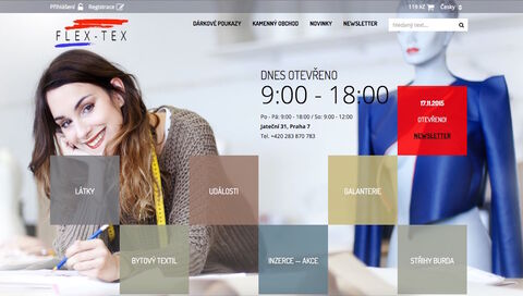 Úspěšný e-shop pro Flex-tex Central Stock